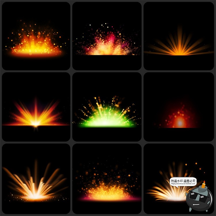 图片[3]-神奇灯光闪光魔法圣诞照片摄影叠加后期合成特效PNG免抠图片素材-设计猿