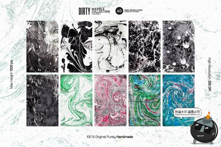 图片[3]-油彩水彩酸性颜料绘制大理石纹理封面背景图片平面JPG图片素材-设计猿