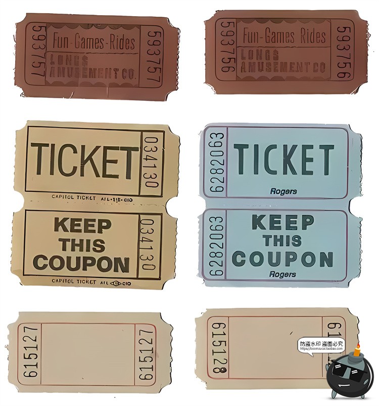 图片[2]-复古美式便签标签小票票据手帐拼贴元素装饰PNG免抠图饭圈素材图-设计猿