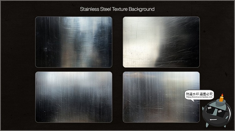 图片[3]-8K不锈钢金属抛光面表面划痕拉丝纹理背景覆盖叠加JPG图片素材图-设计猿