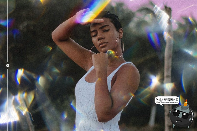 图片[5]-彩虹棱柱棱镜钻石水晶折射光效背景叠加图片后期合成PNG免抠素材-设计猿