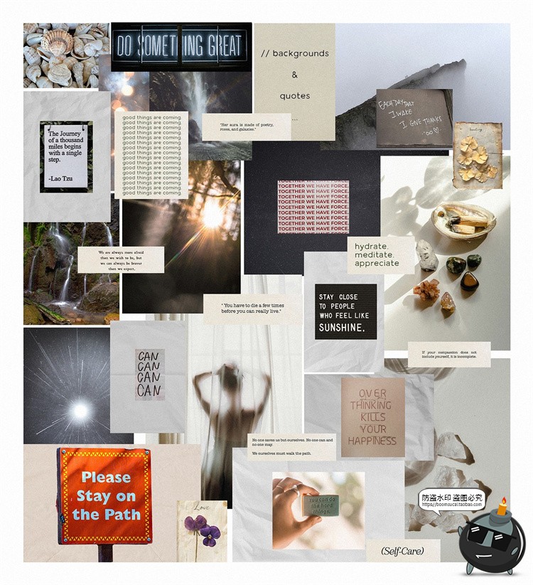 图片[3]-复古超现实主义抽象艺术度假剪纸拼贴手账PNG免抠图片美工素材-设计猿