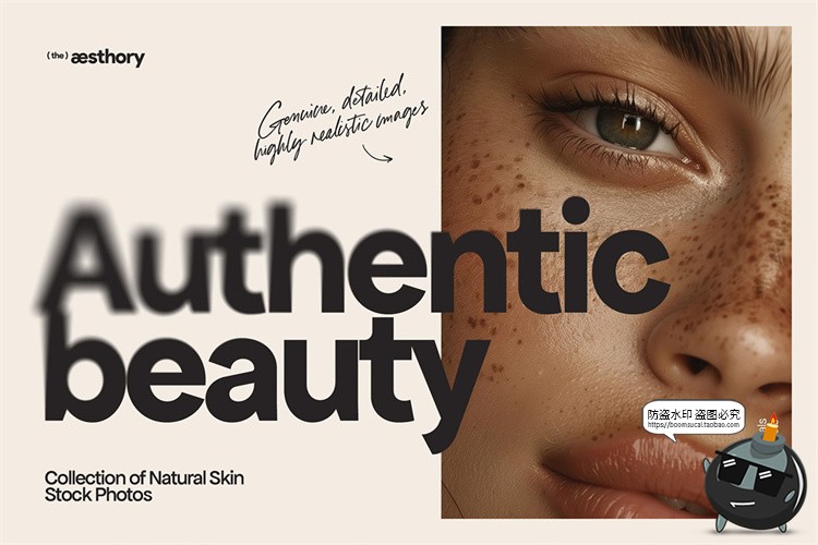 图片[1]-美妆护肤化妆品女性面部雀斑毛孔肌肤特写高清背景JPG图片素材-设计猿