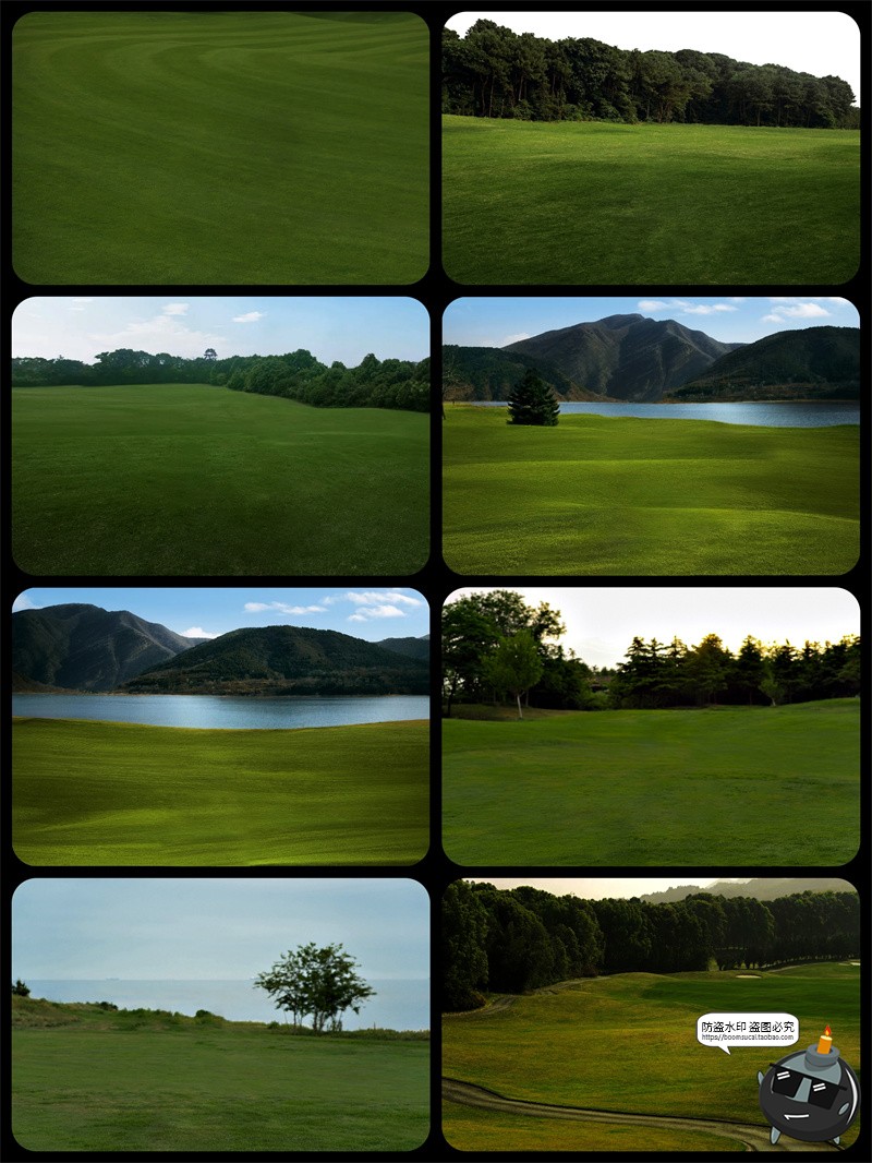 图片[2]-真实高清草坪草地草丛外景婚礼婚纱修图后期背景合成JPG图片素材-设计猿