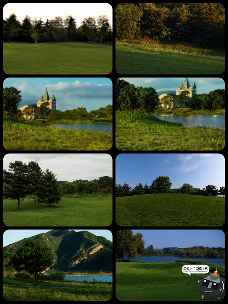 图片[3]-真实高清草坪草地草丛外景婚礼婚纱修图后期背景合成JPG图片素材-设计猿