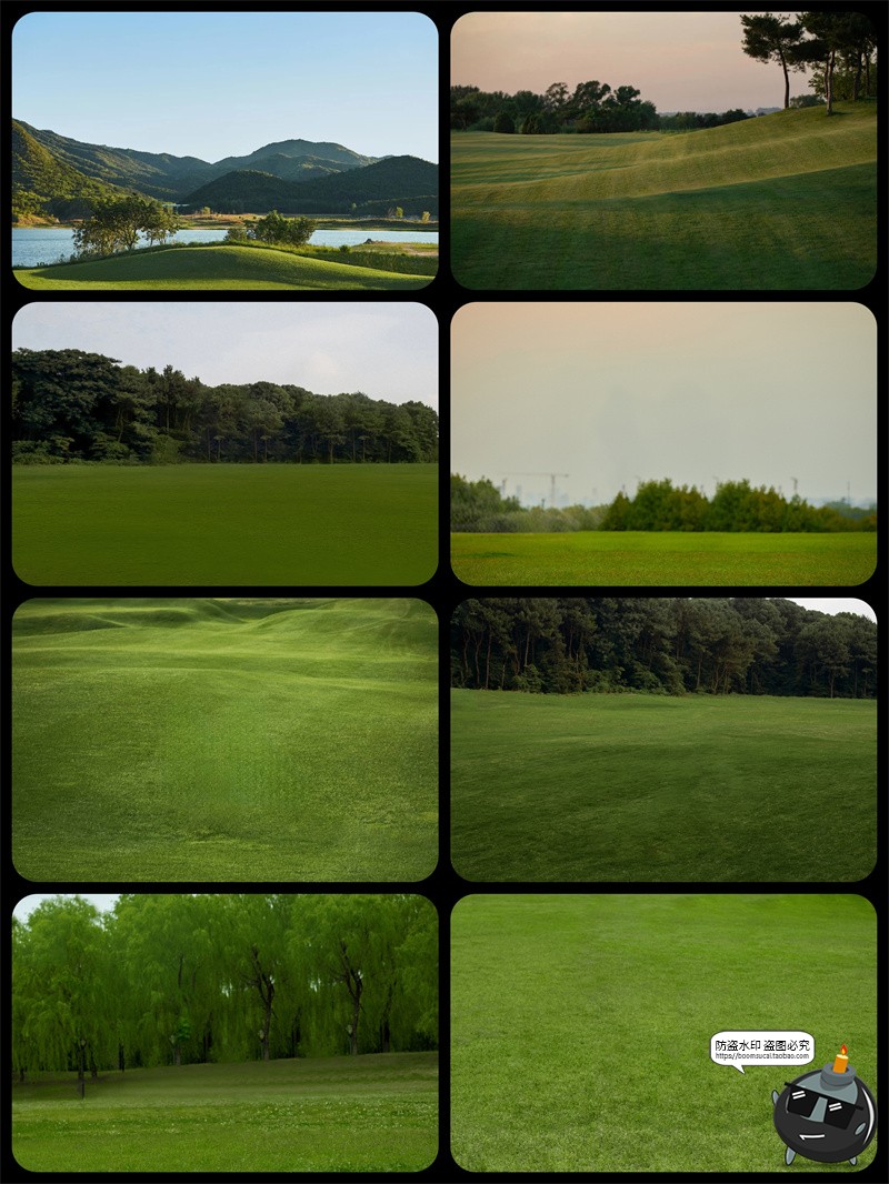 图片[6]-真实高清草坪草地草丛外景婚礼婚纱修图后期背景合成JPG图片素材-设计猿