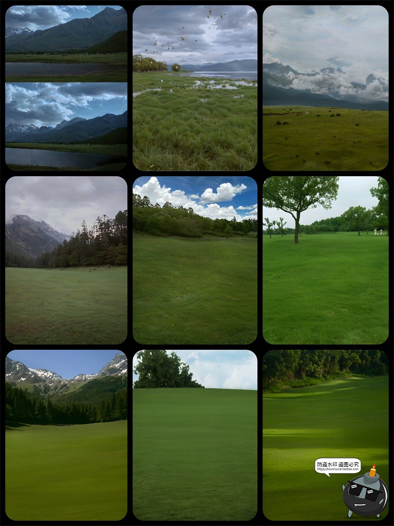 图片[16]-真实高清草坪草地草丛外景婚礼婚纱修图后期背景合成JPG图片素材-设计猿