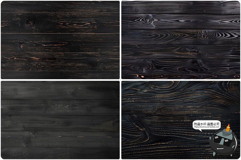 图片[6]-黑色熏黑木板木纹木质感背景墨色JPG图片底纹装饰表面纹理素材图-设计猿