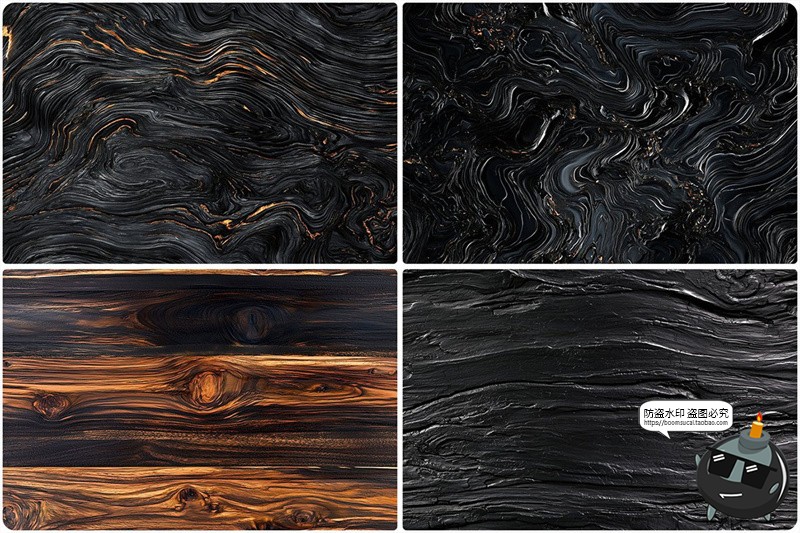 图片[7]-黑色熏黑木板木纹木质感背景墨色JPG图片底纹装饰表面纹理素材图-设计猿