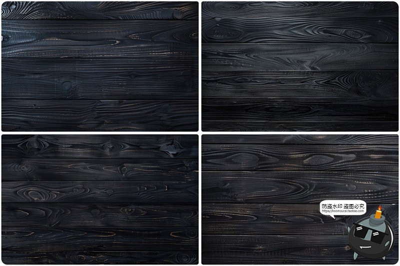 图片[8]-黑色熏黑木板木纹木质感背景墨色JPG图片底纹装饰表面纹理素材图-设计猿