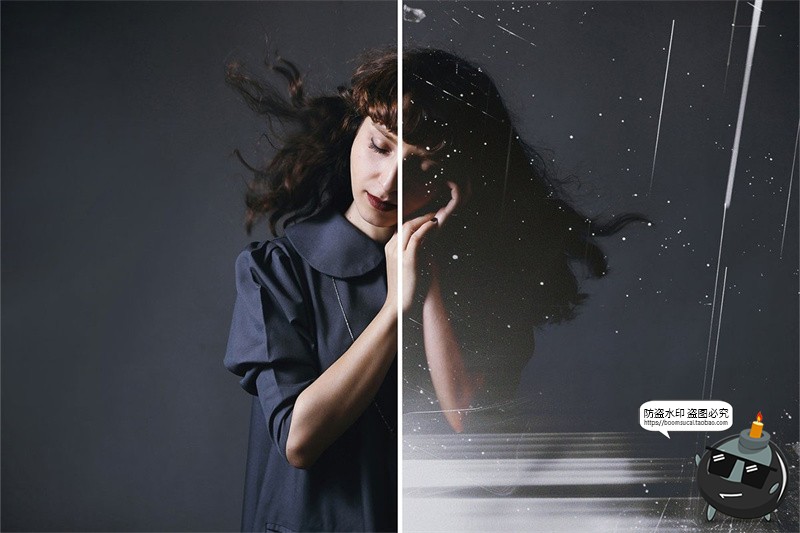 图片[3]-黑色划痕灰尘光束泄露复印扫描纹理背景后期叠加覆盖JPG图片素材-设计猿