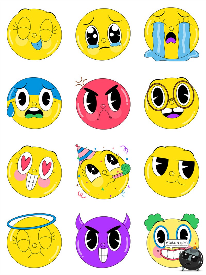 图片[3]-潮流Y2K可爱卡通复古音乐标签趣味流行元素插画AI矢量PNG免抠素材-设计猿