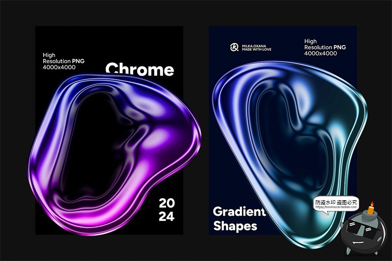 图片[2]-未来科幻时尚镀铬液体金属水珠光泽透明水滴PNG免抠高清图片素材-设计猿