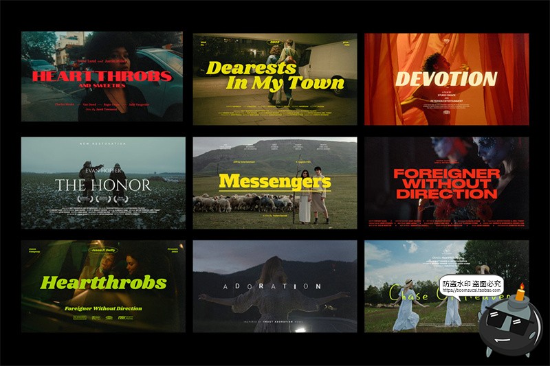 图片[4]-电影纪录片封面标题大字排版横版横屏预告片剧院海报PSD模板素材-设计猿