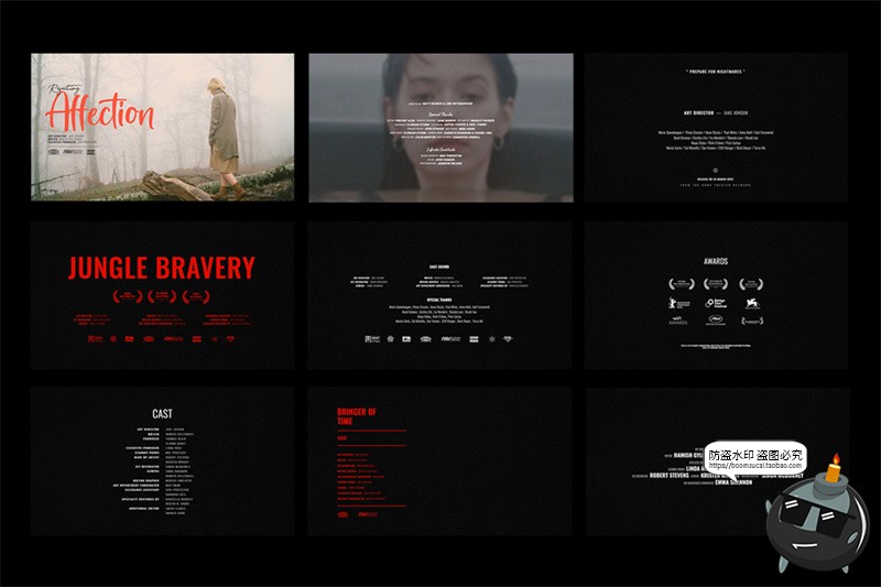 图片[5]-电影纪录片封面标题大字排版横版横屏预告片剧院海报PSD模板素材-设计猿
