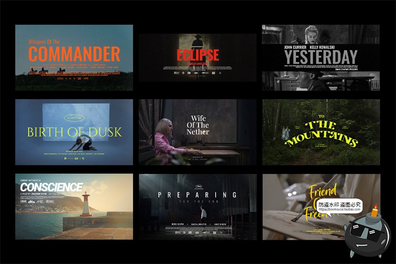 图片[7]-电影纪录片封面标题大字排版横版横屏预告片剧院海报PSD模板素材-设计猿