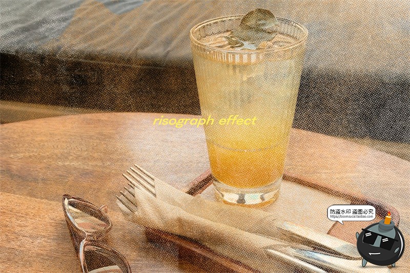 图片[17]-复古RISO油墨印刷叠印套印效果背景后期叠加合成纹理JPG图片素材-设计猿