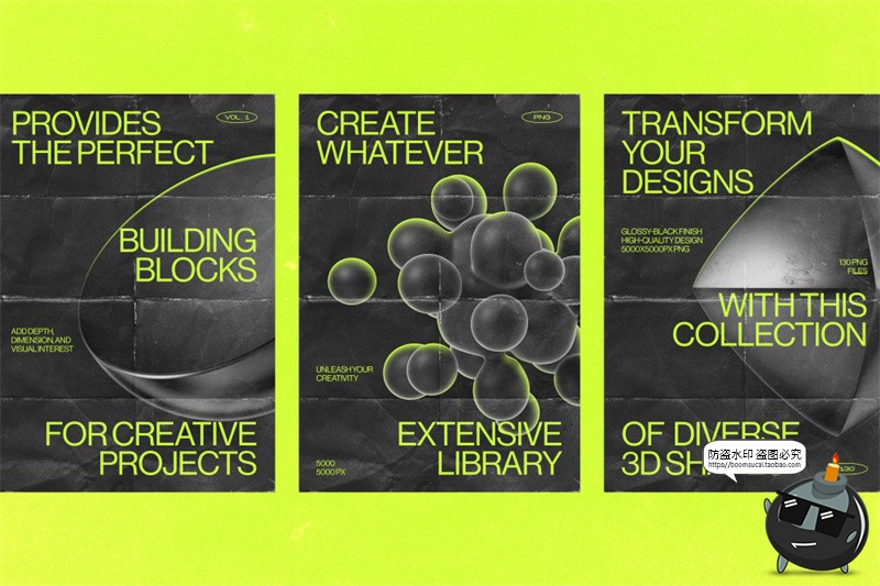 图片[11]-黑色抽象艺术未来科幻3D哑光金属几何主视觉图形PNG免抠图片素材-设计猿