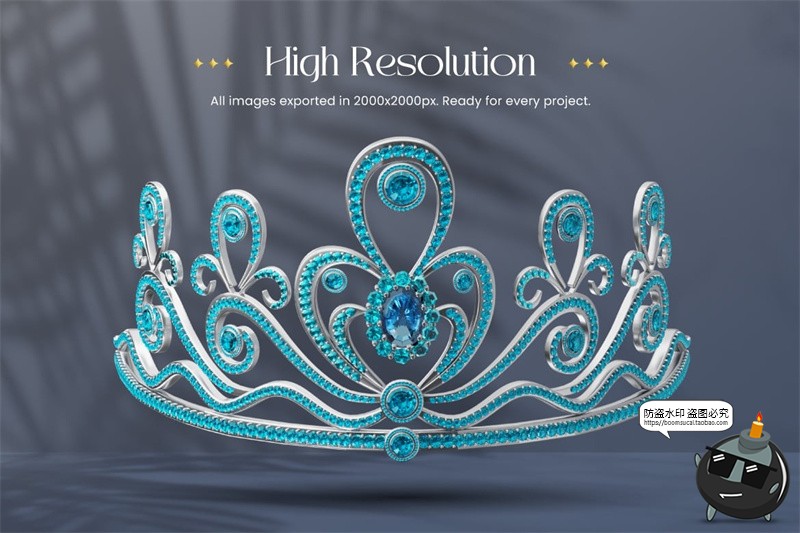 图片[4]-珠宝首饰戒指耳环项链耳钉手镯手链胸针头饰3D icon图标PNG素材-设计猿