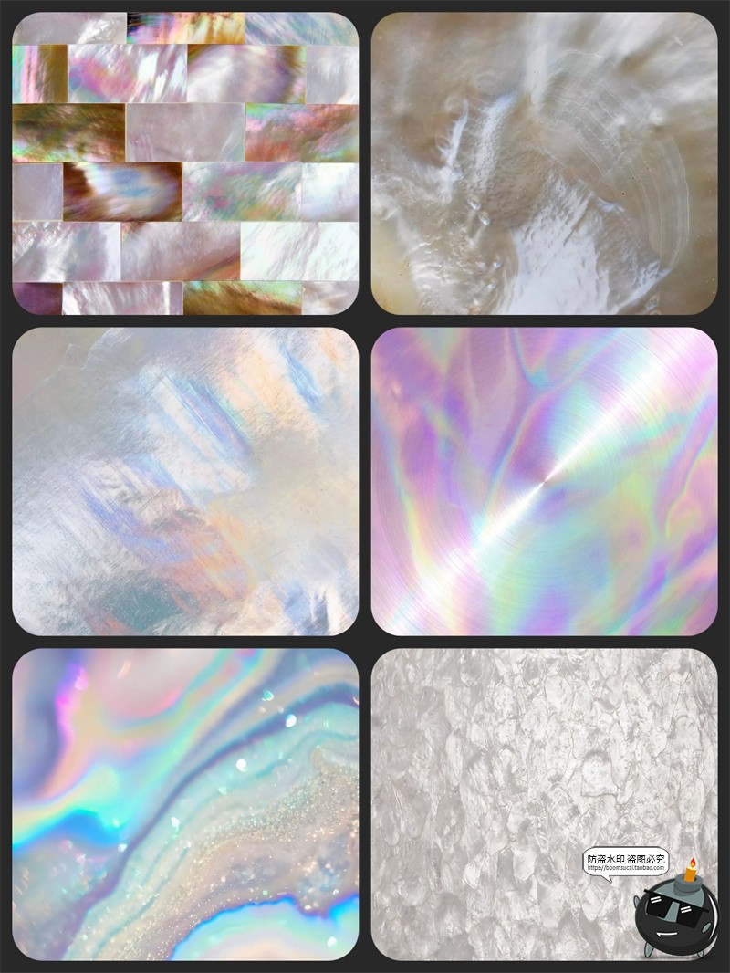 图片[5]-柔润珠光贝母珍珠贝壳光泽Y2K千禧渐变轻奢纹理背景JPG图片素材-设计猿