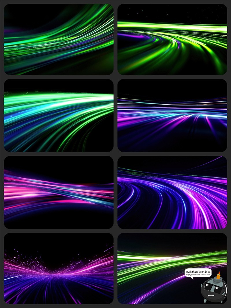 图片[5]-未来科技时尚Neon霓虹灯光轨迹动感科幻渐变背景底纹JPG图片素材-设计猿