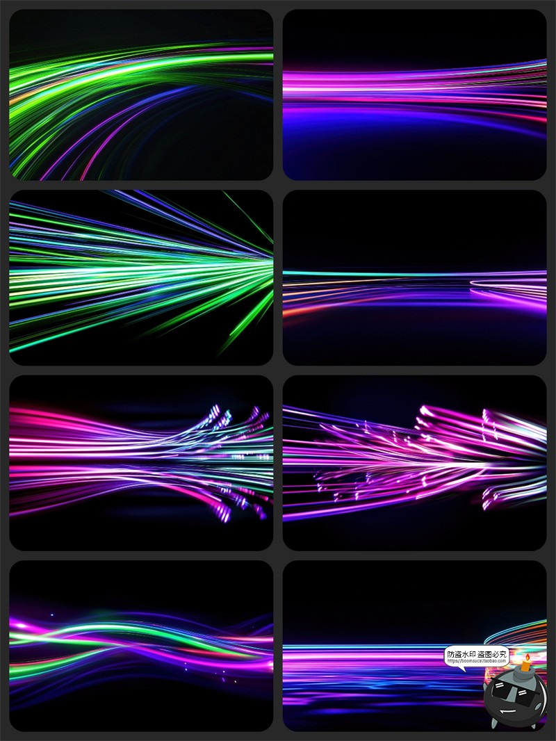 图片[6]-未来科技时尚Neon霓虹灯光轨迹动感科幻渐变背景底纹JPG图片素材-设计猿