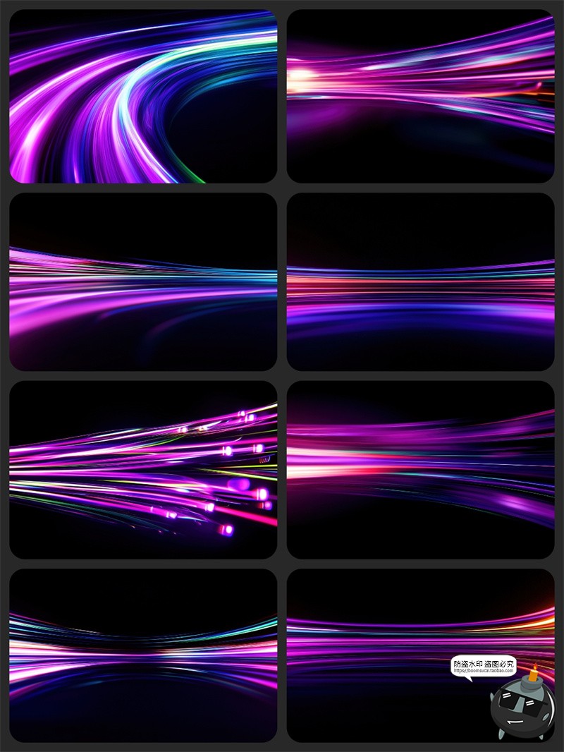 图片[11]-未来科技时尚Neon霓虹灯光轨迹动感科幻渐变背景底纹JPG图片素材-设计猿