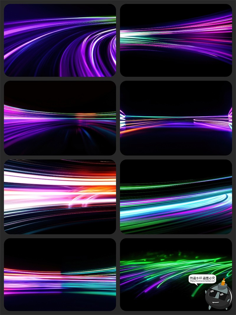 图片[12]-未来科技时尚Neon霓虹灯光轨迹动感科幻渐变背景底纹JPG图片素材-设计猿