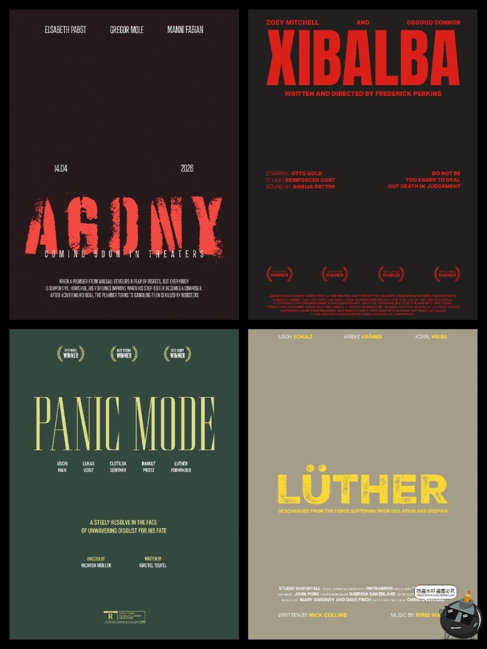 图片[1]-美式复古怀旧老电影海报图文文案封面标题排版版式PSD模板ps素材-设计猿