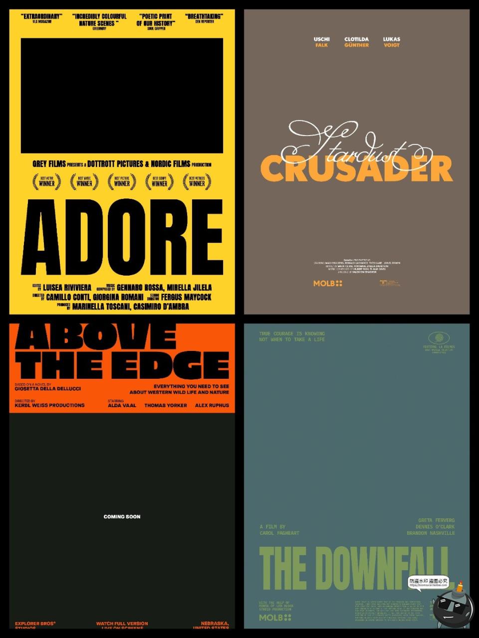 图片[2]-美式复古怀旧老电影海报图文文案封面标题排版版式PSD模板ps素材-设计猿