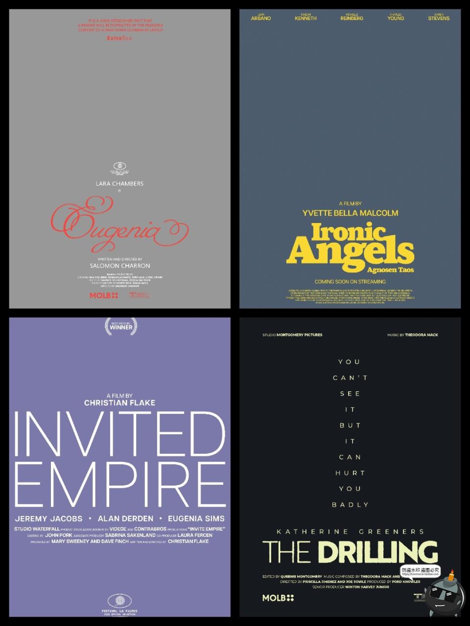 图片[3]-美式复古怀旧老电影海报图文文案封面标题排版版式PSD模板ps素材-设计猿