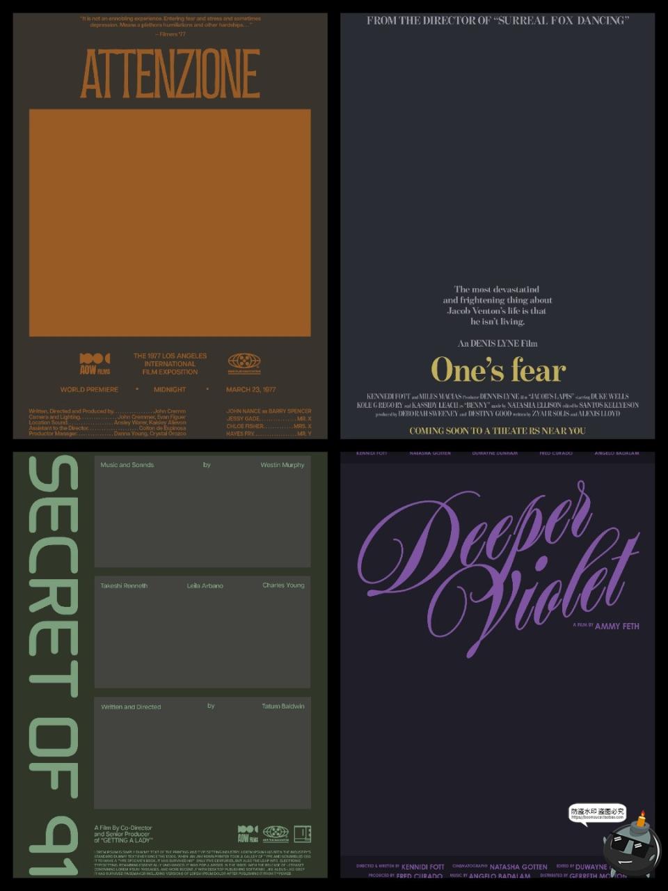 图片[4]-美式复古怀旧老电影海报图文文案封面标题排版版式PSD模板ps素材-设计猿