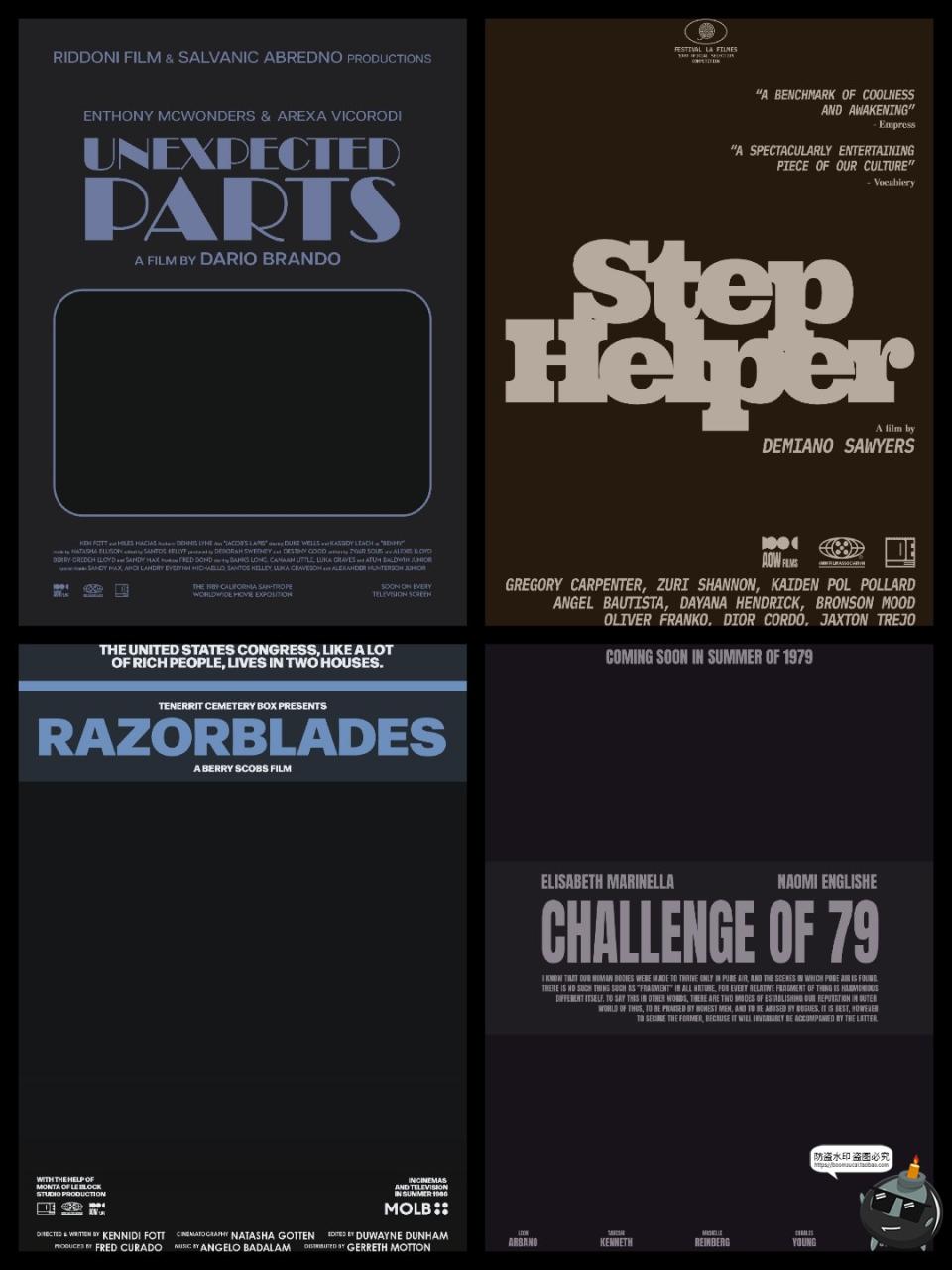 图片[5]-美式复古怀旧老电影海报图文文案封面标题排版版式PSD模板ps素材-设计猿