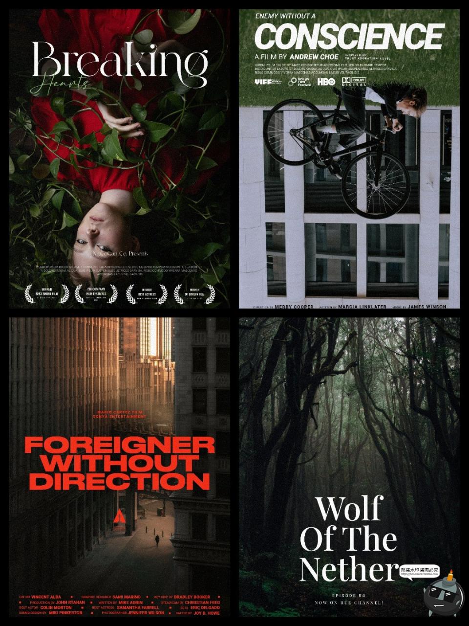 图片[5]-英文电影宣传海报广告文字标题封面文案字体排版PSD分层模板素材-设计猿