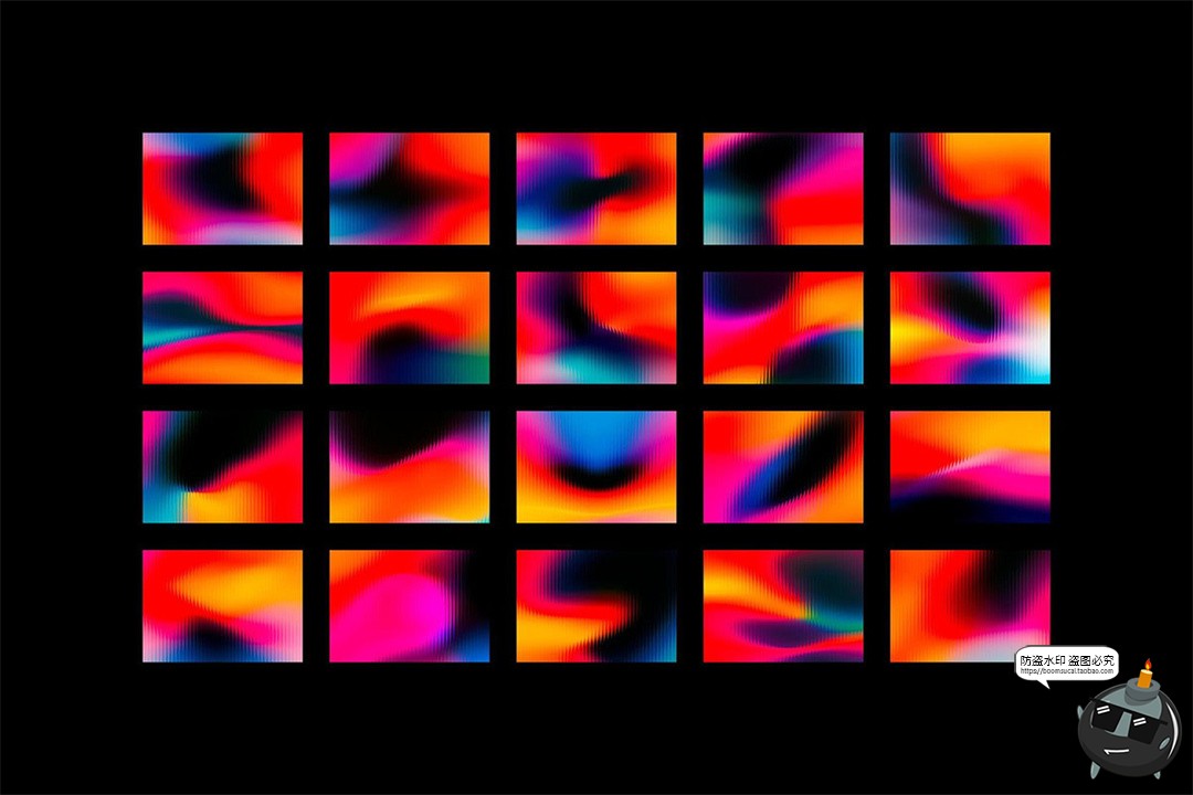 图片[4]-潮流复古长虹玻璃未来科幻渐变条纹科技海报背景底纹JPG图片素材-设计猿