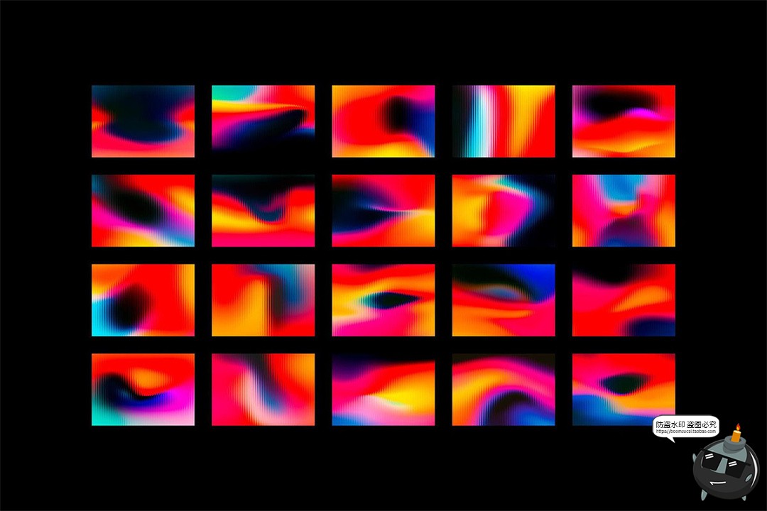 图片[5]-潮流复古长虹玻璃未来科幻渐变条纹科技海报背景底纹JPG图片素材-设计猿