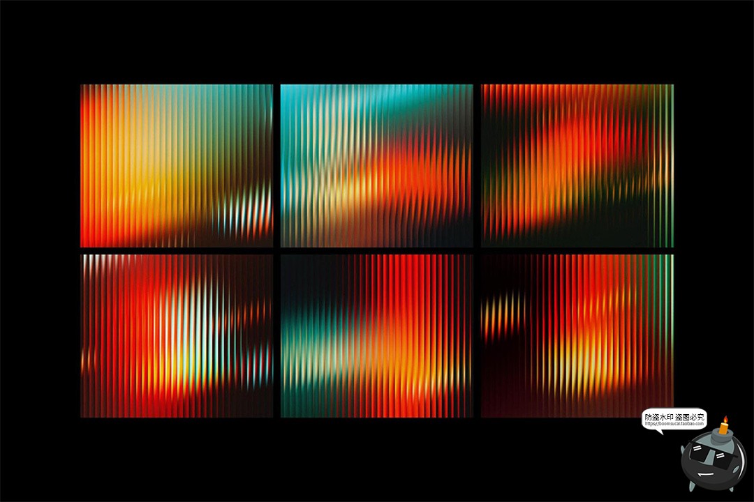图片[6]-潮流复古长虹玻璃未来科幻渐变条纹科技海报背景底纹JPG图片素材-设计猿