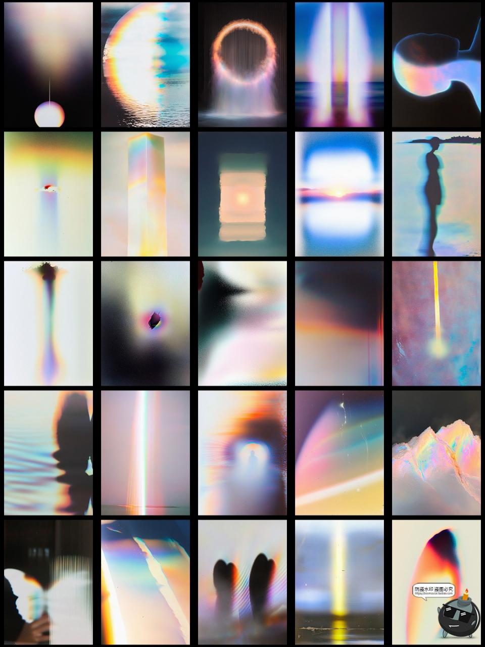 图片[8]-潮流抽象艺术复古迷幻漏光精神颗粒噪点怀旧光晕背景JPG图片素材-设计猿