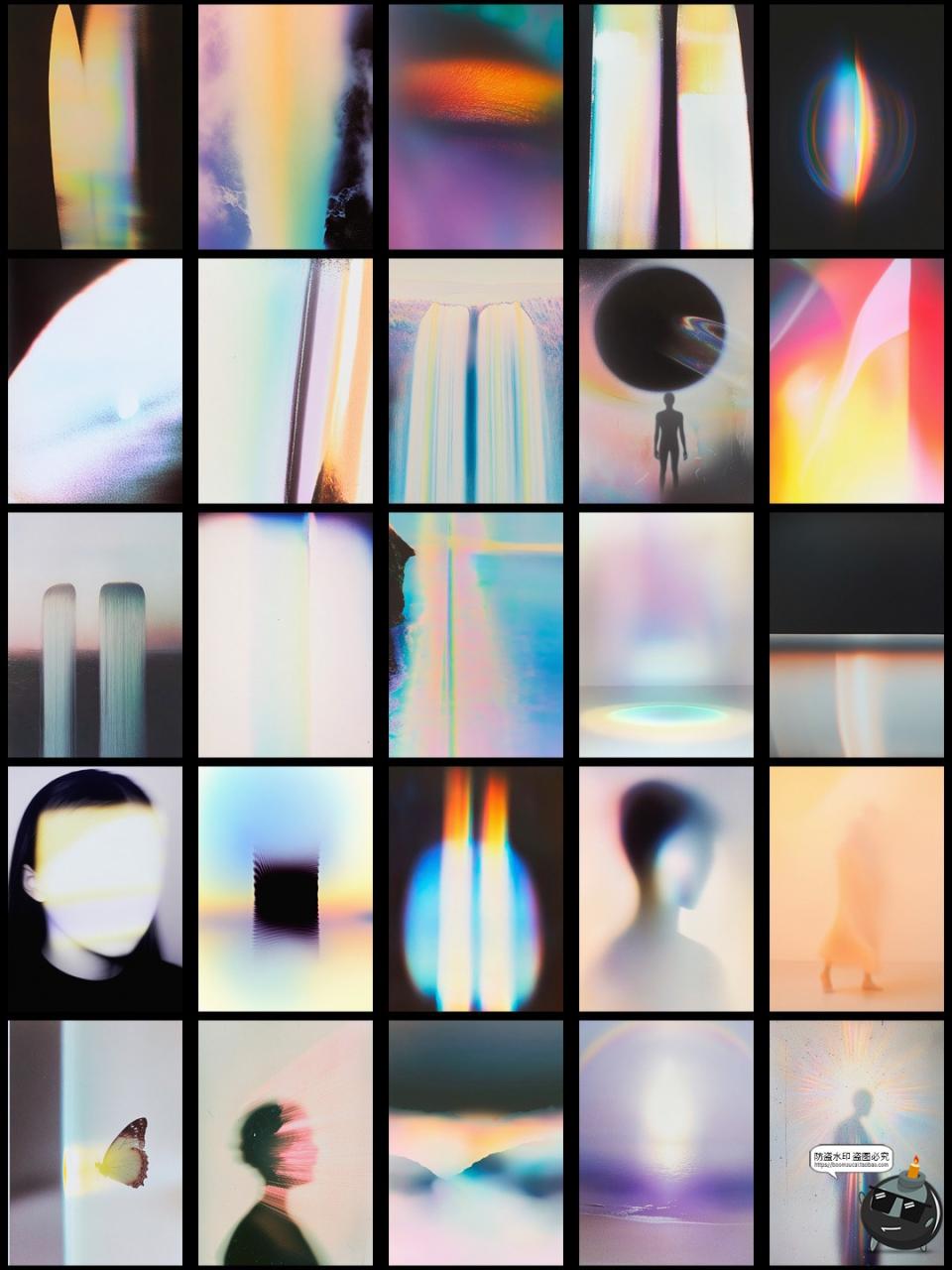 图片[11]-潮流抽象艺术复古迷幻漏光精神颗粒噪点怀旧光晕背景JPG图片素材-设计猿