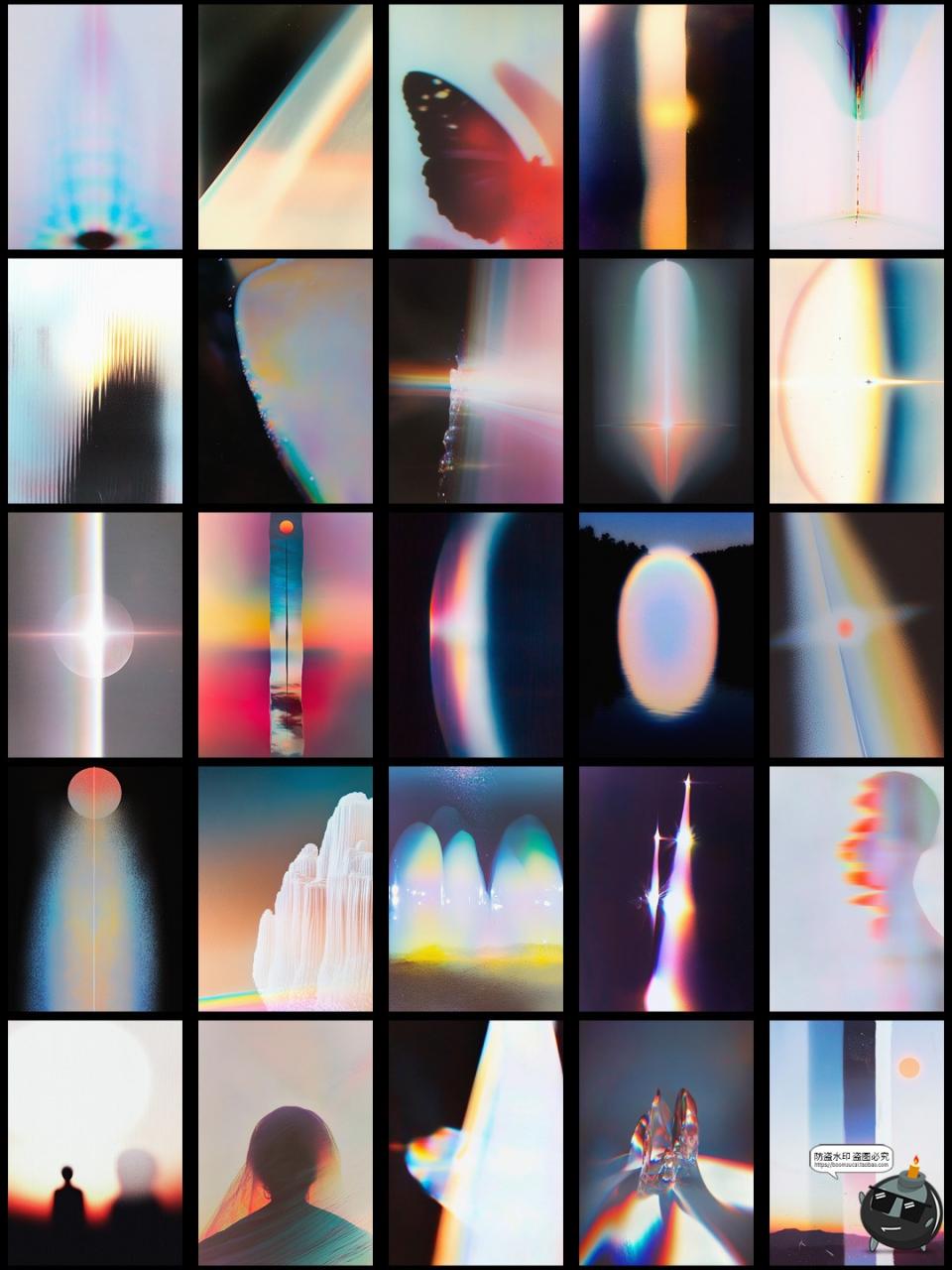 图片[13]-潮流抽象艺术复古迷幻漏光精神颗粒噪点怀旧光晕背景JPG图片素材-设计猿