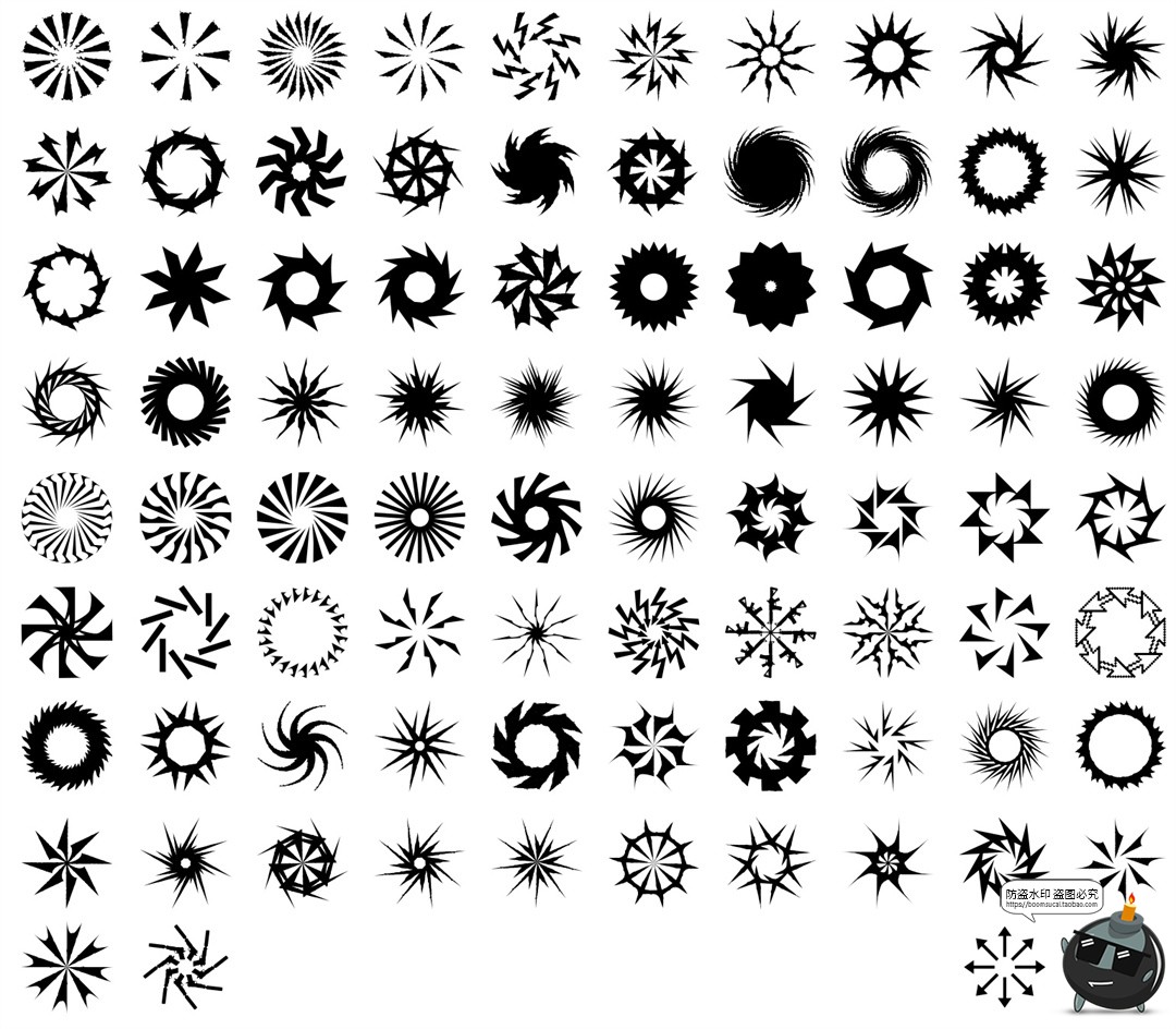 图片[6]-野兽派故障线框图复古未来主义轮廓包装图标PNG免抠AI矢量svg素材-设计猿