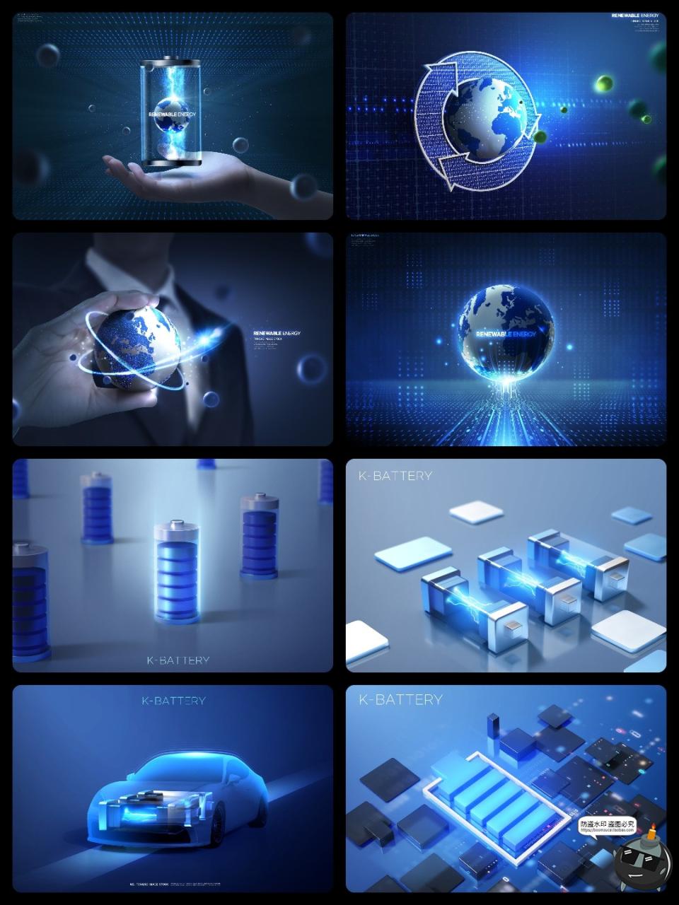 图片[3]-环保再生新能源汽车未来科幻充电桩电池智能科技主视觉海报PS素材-设计猿