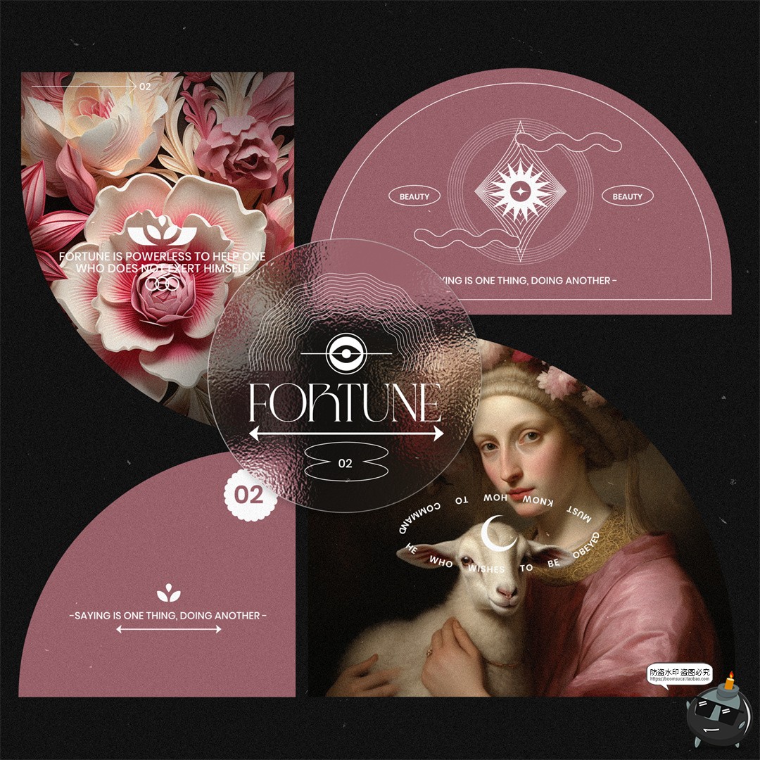 图片[4]-古典排版经典精美中世纪复古标签卡片海报社交媒体PSD模板ps素材-设计猿