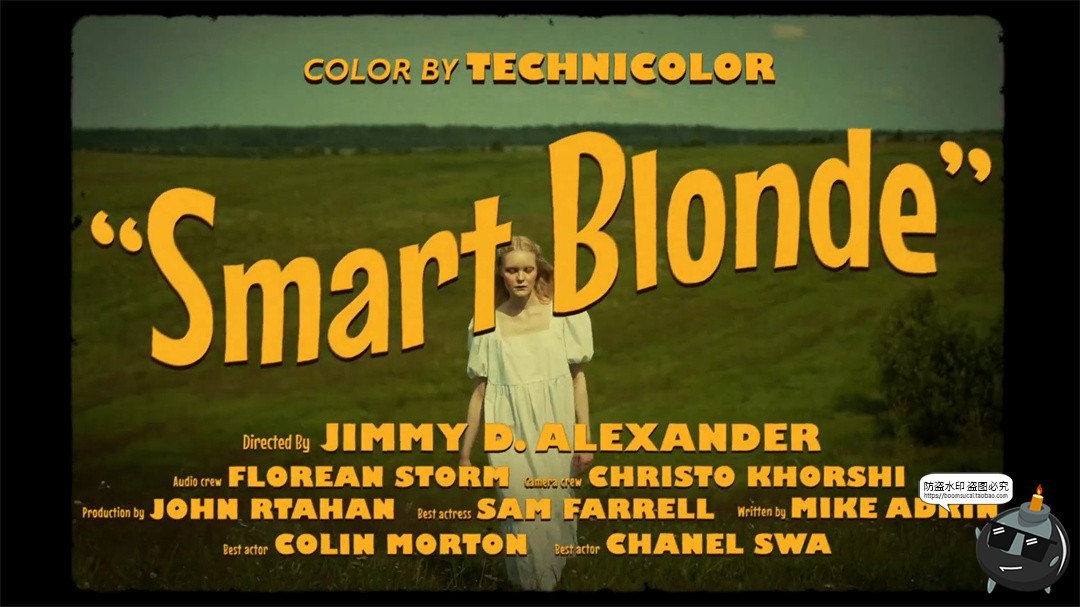 图片[5]-横版封面标题片名经典怀旧复古时尚预告片电影视频PSD模板ps素材-设计猿