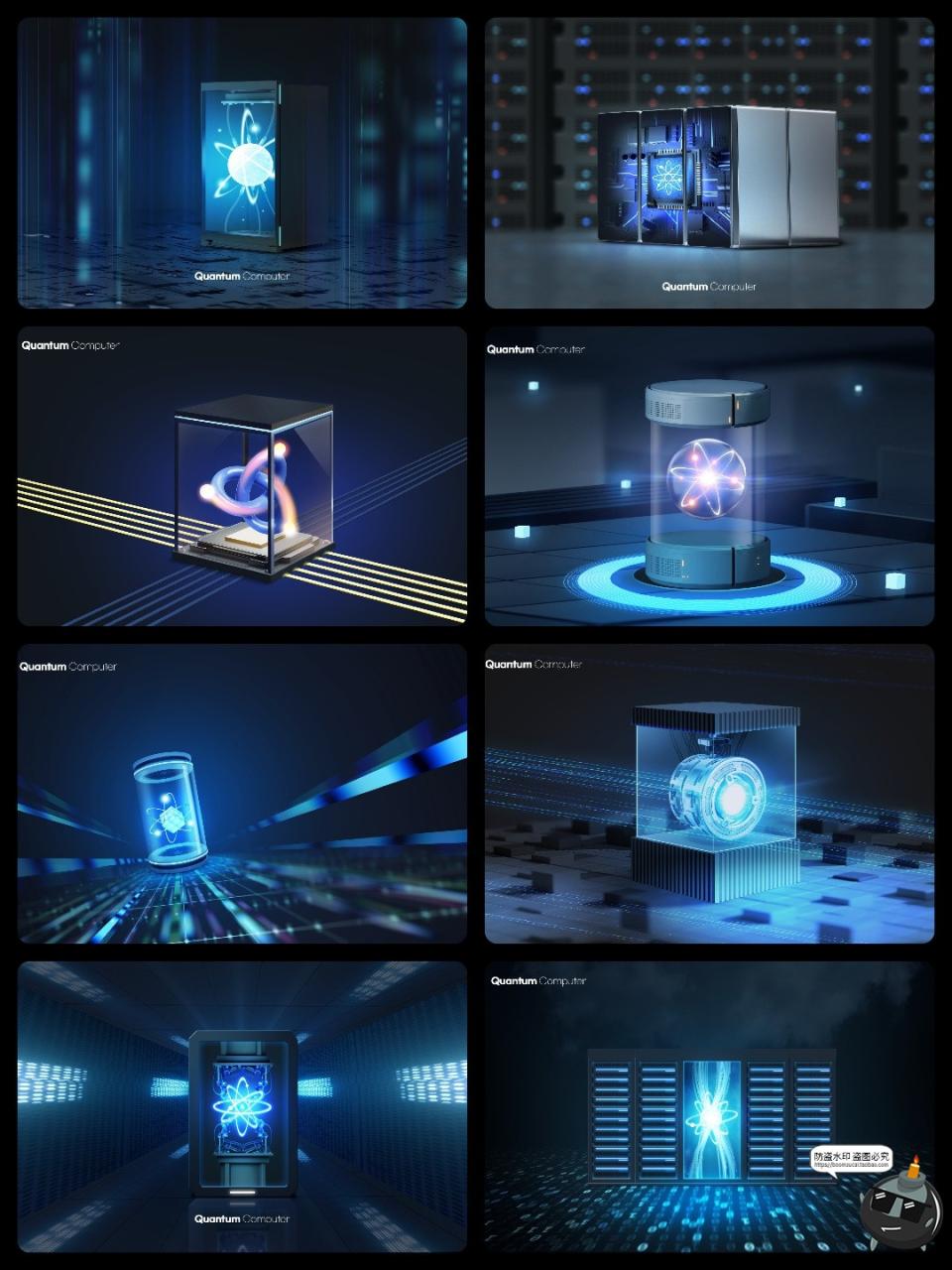 图片[2]-量子芯片科技机器人工智能信息技术科幻海报PSD源文件模板PS素材-设计猿