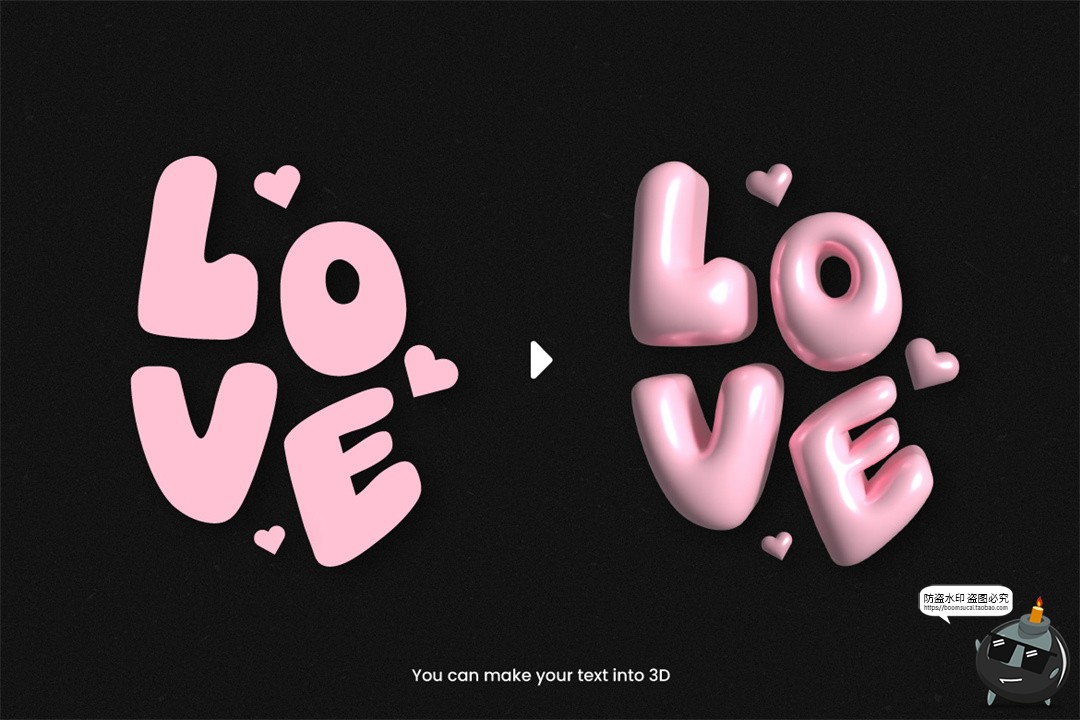 图片[6]-朋克Y2K时尚3D膨胀泡泡软糖字体社交媒体排版海报AI矢量模板素材-设计猿