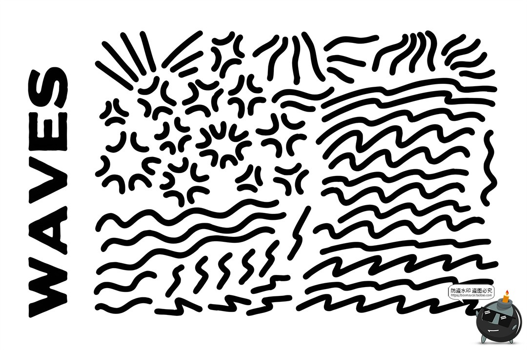 图片[3]-1000款马克笔手绘标记符号涂鸦线条爱心气泡对话框AI矢量PNG素材-设计猿