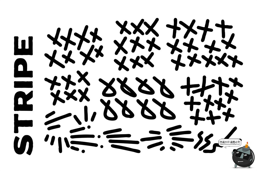 图片[4]-1000款马克笔手绘标记符号涂鸦线条爱心气泡对话框AI矢量PNG素材-设计猿