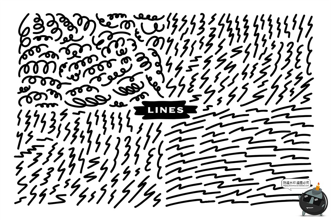 图片[5]-1000款马克笔手绘标记符号涂鸦线条爱心气泡对话框AI矢量PNG素材-设计猿