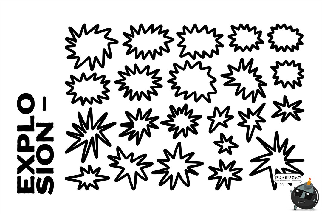 图片[6]-1000款马克笔手绘标记符号涂鸦线条爱心气泡对话框AI矢量PNG素材-设计猿